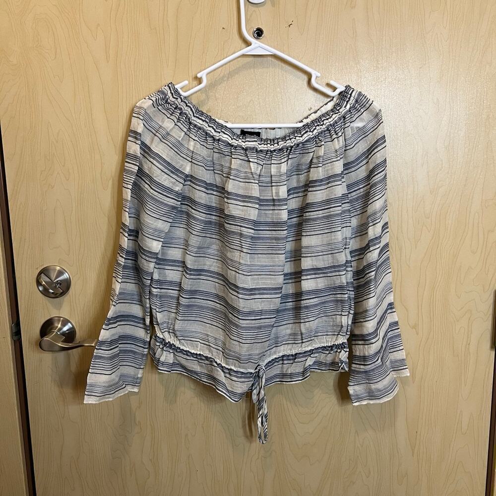 Theory Odettah-Vall striped blouse